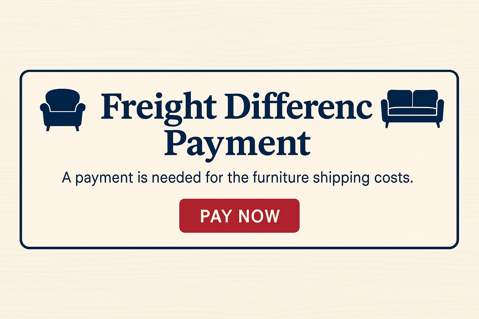 Freight Difference Payment Link